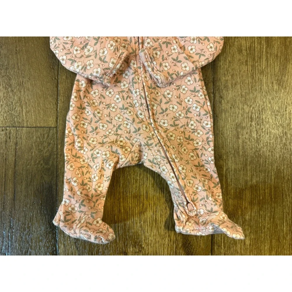 Carters‎ Baby Girl Preemie Sleeper Outfit Footie Floral Zipper One Piece Clothes